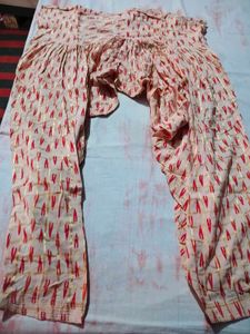 Light Pink Floral Print Kurta with salwar