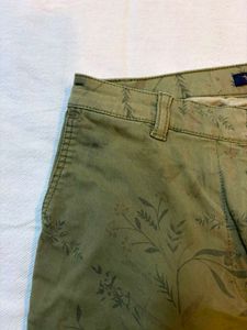 Vintage Olive Green Mid rise Pants