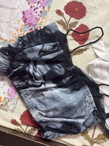 Tie-Dye Ruched Spaghetti Strap Top