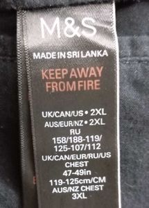 Mark &amp; Spencer Black Denim Coat Jacket