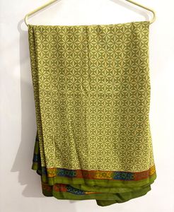 Beautiful Green Printed Saree