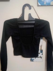Black Long Sleeve Top