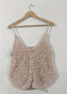 Crochet Button-Down Tank