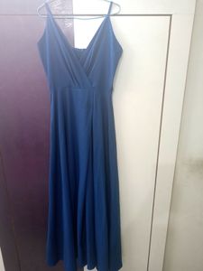 Elegant Blue Maxi Dress