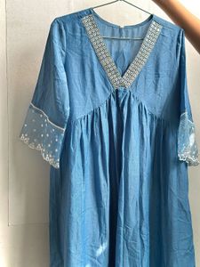 FIORRA Kurta with Palazzo & Dupatta on sell 🦋💙✨