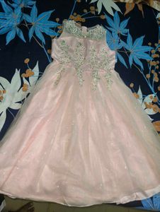 Princess Pink Flower Girl Dress