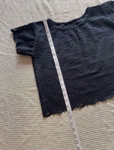 Elegant Black Textured Top
