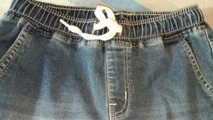 Blue Denim Cargo Jeans
