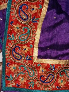 Purple Saree