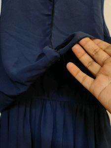 Elegant Navy Blue Maxi Dress
