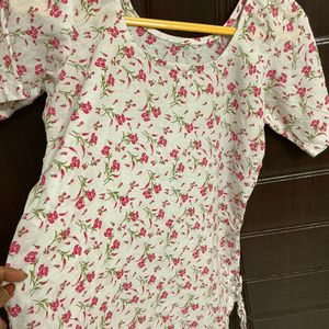 Floral Print Kurta
