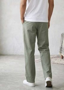 Premium casual Sage Green Relaxed Fit Chinos