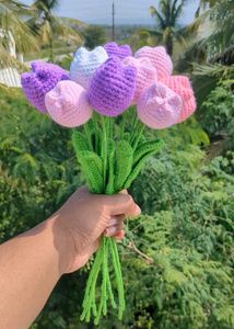 FREE DELIVERY | Crochet Tulip Flowers