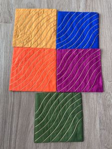 Vibrant Embroidered Cushion Cover Set of 5