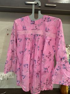 Pretty Pink Floral Kurta