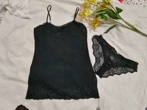 Very Cute N Beautiful Lace Camisole With Penty