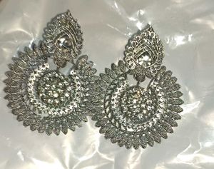 Elegant Silver Jhumka Earrings