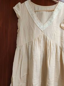 bohemian off white dress