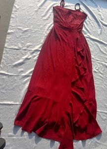 Stunning Red Sequin Party Dress