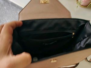 Dune London Metallic Nude Bag