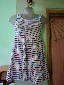 Chic Butterfly Print Mini Dress