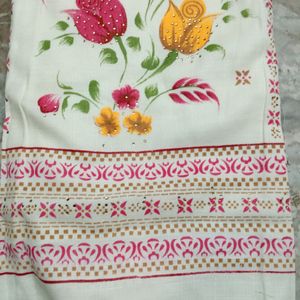 Flower Print Cotton Suit