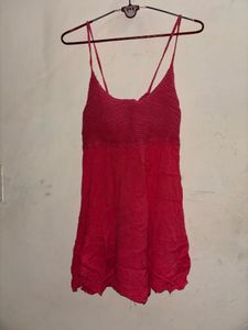 magenta Sleeveless Mini Dress