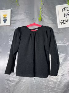 Chic Black Long Sleeve Top