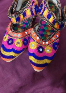 Colorful Embroidered Jutti Shoes