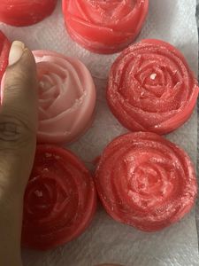 Handmade Rose Candles