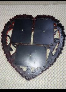 Heart-Shaped 3-in-1 Red Photo Frame – Unique