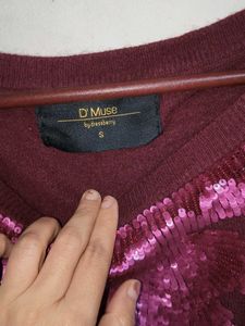 Sequin Embellished priwinter top