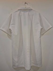 White Textured mens shirt