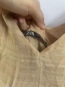 ZARA Elegant Plaid Midi Dress