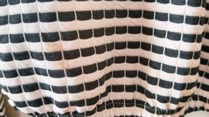 Striped Long Sleeve Cropped Top