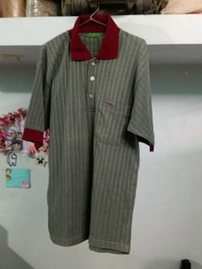 Men's Striped Collared Shirt