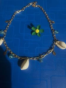 B1G1 Shell Charm Necklace &amp; Earrings