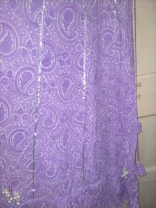 Beautiful Lilic Embroidery Design And Printed Grown