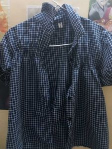 Blue & White Checkered Shirt