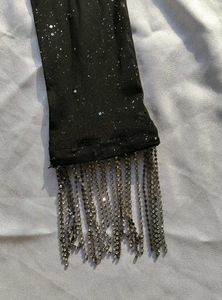 rhinestone Sparkly one Shoulder dress