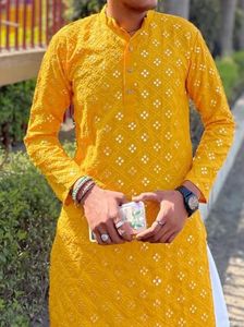 Yellow Men’s Kurta