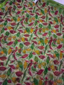 Lightweight Leaf Print Saree💚