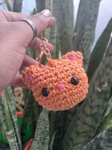 Cute Crochet Cat Keychain/bag-charm