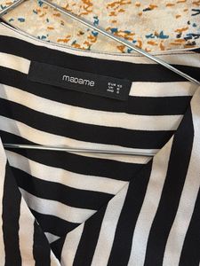 Chic Striped Long Sleeve Tunic Top