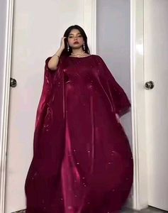 Elegant Maroon Sequined Gown