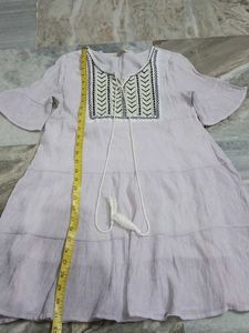 Boho Tiered Embroidered Kurta
