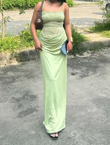 green lace savana dress