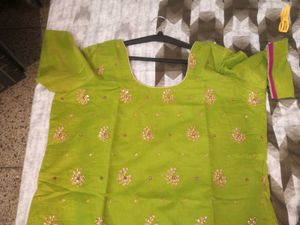 Green Magenta Combination Ethnic Kurta pajama dupa