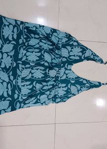 Floral halter neck short kurti