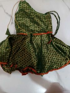 Green Ethnic frock